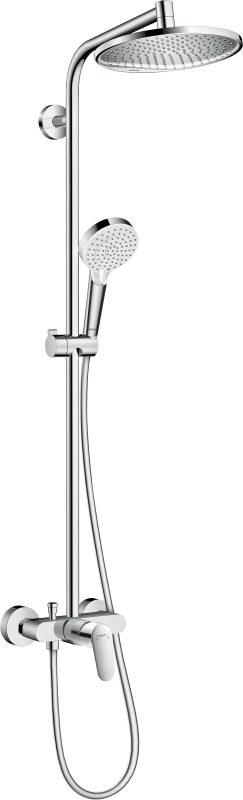 HansGrohe Crometta S Duş Kolonu 240 1 Jet, Tek Kollu Batarya İle - 27269000 - 1
