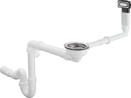 HansGrohe D14 - 10 Manuel Gider Ve Taşma Seti Tek Hazneli İçin - 43921800 - HANSGROHE