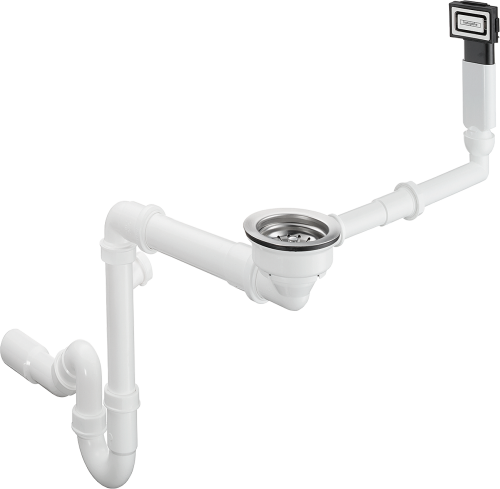 HansGrohe D16 - 10 Manuel Gider Ve Taşma Seti Tek Hazneli Granit Eviye İçin - 43927000 - HANSGROHE