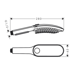 HansGrohe Dogshower Köpek El Duşu 150 3Jet - 26640670 - 2