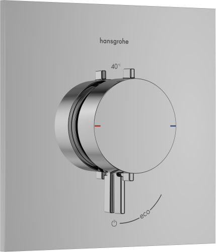 HansGrohe Ecostat Square Termostat Ankastre Montaj, 1 Çıkış İçin - 15712000 - 2