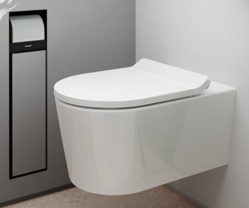 Hansgrohe EluPura S WC Komple Set, iFrame üniversal gömme rezervuar ve iFrame Element E gömme rezervuar paneliyle birlikte - 60303000 - 4