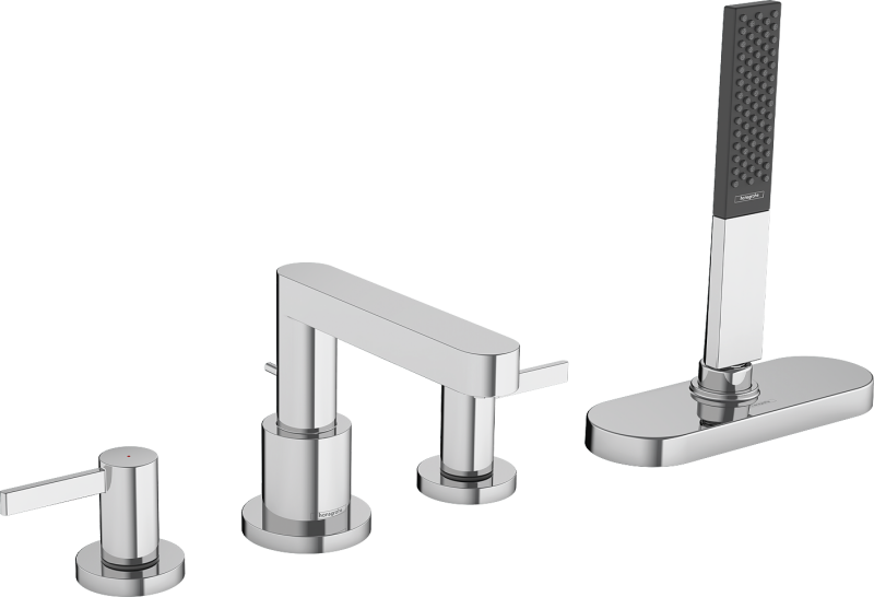 HansGrohe Finoris 4 - Delikli Küvet Kenarı Banyo Bataryası Sbox İle - 76444000 - HANSGROHE