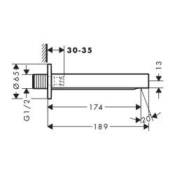 HansGrohe Finoris Küvet Gagası - 76410670 - 2