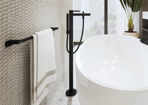 HansGrohe Finoris Tek Kollu Banyo Bataryası Yerden - 76445670 - 2