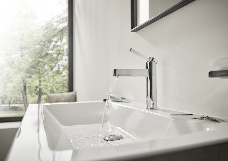 HansGrohe Finoris Tek Kollu Lavabo Bataryası 100, Bas - Aç Gider Seti İle - 76010000 - 5