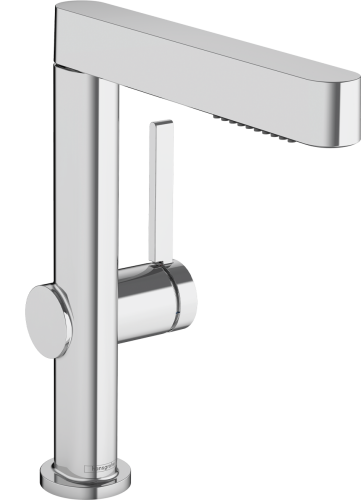 HansGrohe Finoris Tek Kollu Lavabo Bataryası 230, Çekilebilir El Duşu, 2Jet Ve Bas - Aç Gider Seti İle - 76063000 - HANSGROHE