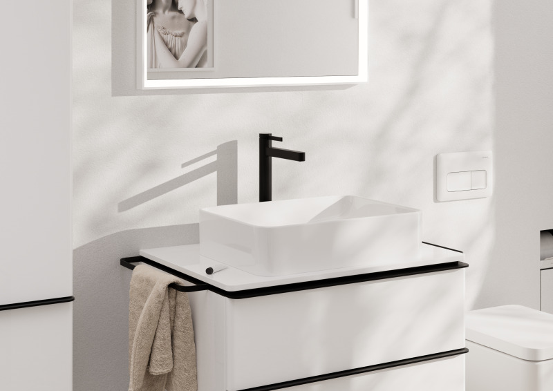 HansGrohe Finoris Tek Kollu Lavabo Bataryası 260, Çanak Lavabolar İçin Bas - Aç Gider Seti İle - 76070670 - 2