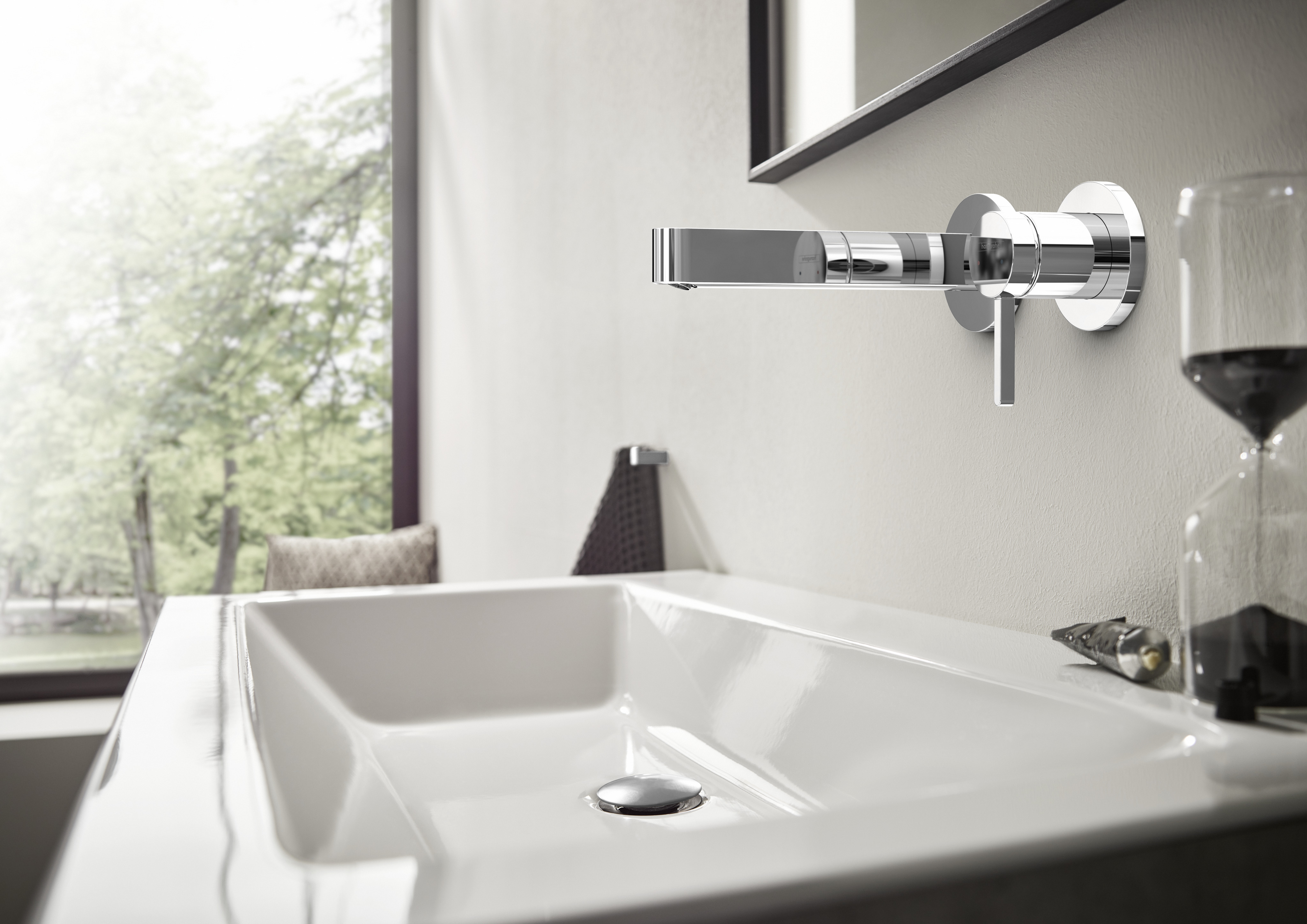 HansGrohe Finoris Tek Kollu Lavabo Bataryası Ankastre Duvara Monte 16,8 Cm Gaga İle - 76051000 - 2