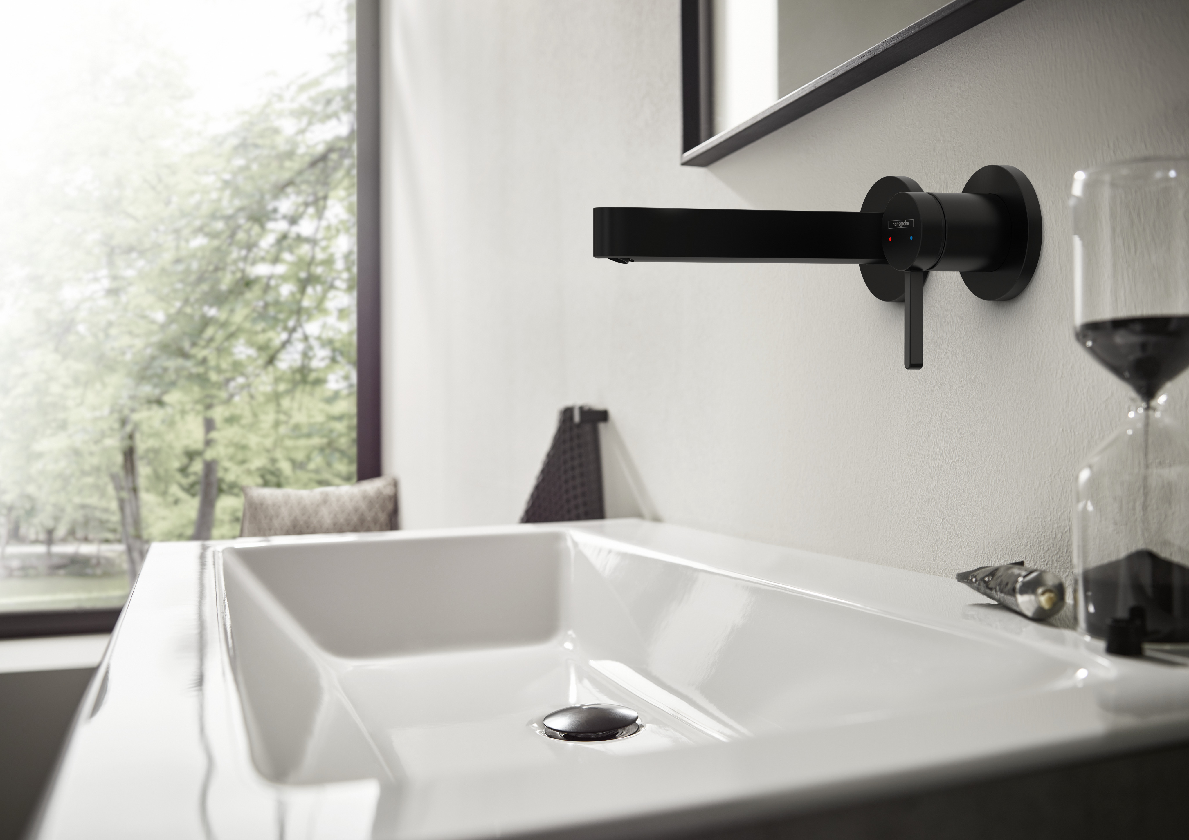 HansGrohe Finoris Tek Kollu Lavabo Bataryası Ankastre Duvara Monte 16,8 Cm Gaga İle - 76051670 - 2
