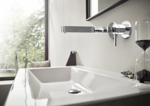 HansGrohe Finoris Tek Kollu Lavabo Bataryası Ankastre Duvara Monte 22,8 Cm Gaga İle - 76050000 - 2