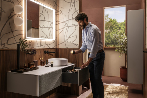 HansGrohe Finoris Tek Kollu Lavabo Bataryası Ankastre Duvara Monte 22,8 Cm Gaga İle - 76050670 - 4
