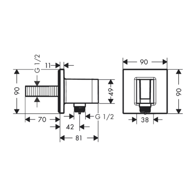 HansGrohe Fixfit E - 26889000 - 2