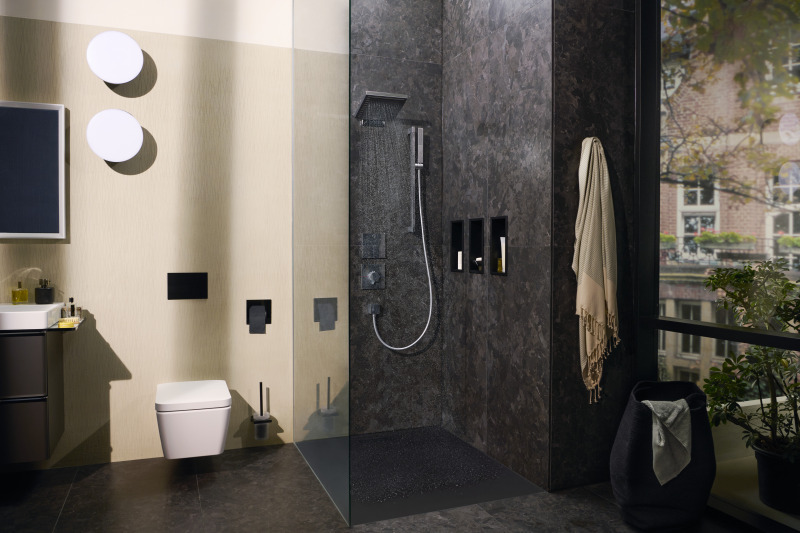 HansGrohe Fixfit Gönye Çıkış Square Çek Valf İle - 26455000 - 5