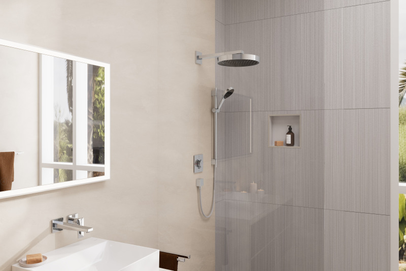 HansGrohe Fixfit Gönye Çıkış Square Çek Valf İle - 26455000 - 7