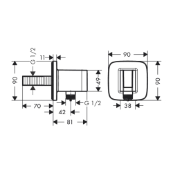 HansGrohe Fixfit Q - 26887000 - 2