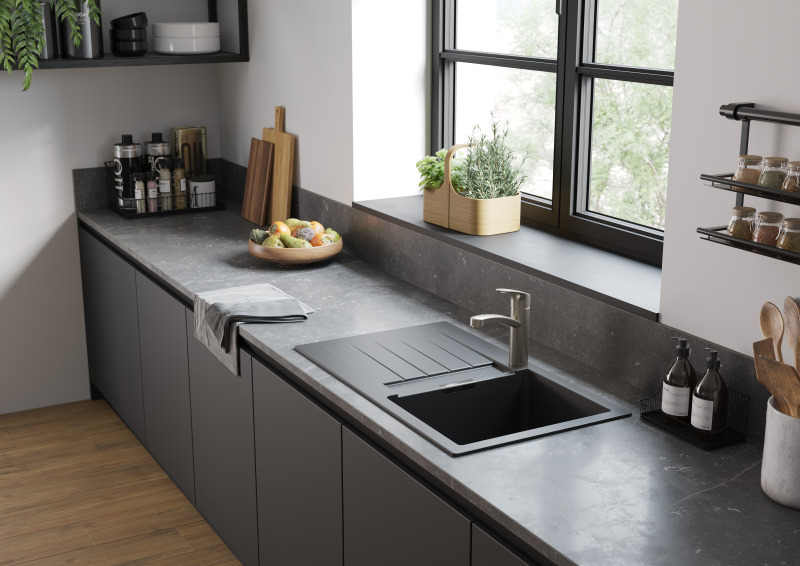 HansGrohe Focus M41 Tek Kollu Eviye Bataryası 160, 1Jet - 31806800 - 2