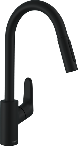 HansGrohe Focus M41 Tek Kollu Eviye Bataryası 240, Çekilebilir El Duşu, 2Jet - 31815670 - 1