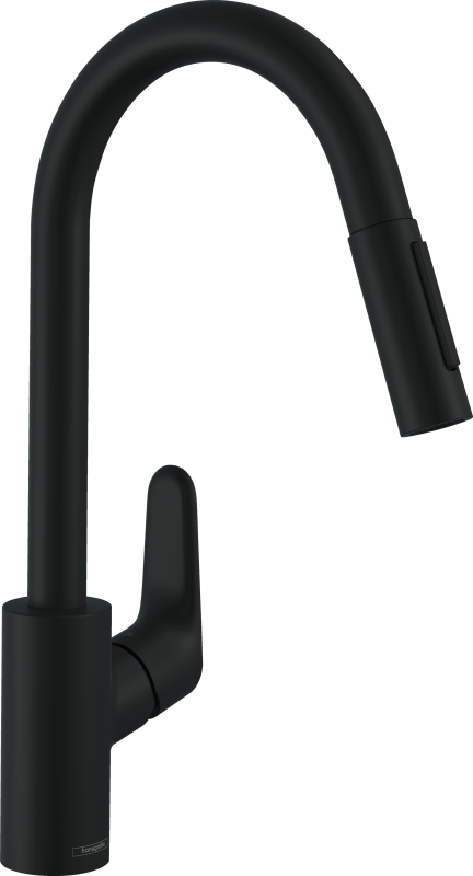 HansGrohe Focus M41 Tek Kollu Eviye Bataryası 240, Çekilebilir El Duşu, 2Jet - 31815670 - 1