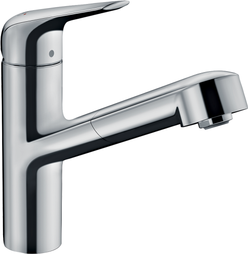 HansGrohe Focus M42 Tek Kollu Eviye Bataryası 150, Çekilebilir Gaga, 1Jet - 71814000 - 1