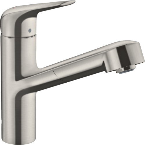HansGrohe Focus M42 Tek Kollu Eviye Bataryası 150, Çekilebilir Gaga, 1Jet - 71814800 - 1