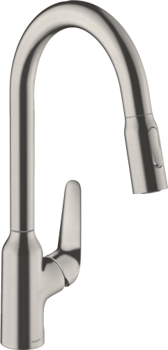 HansGrohe Focus M42 Tek Kollu Eviye Bataryası 220, Çekilebilir El Duşu, 2Jet - 71800800 - 1