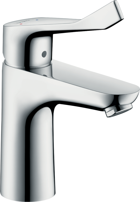 HansGrohe Focus Tek Kollu Lavabo Bataryası 100 Kumandalı, Uzun Volan İle - 31911000 - 1