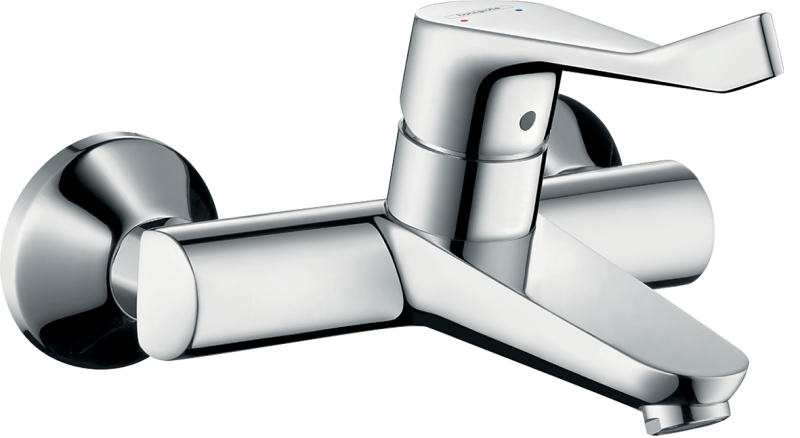 HansGrohe Focus Tek Kollu Lavabo Bataryası Aplike, Ekstra Uzun Volan İle - 31913000 - 1