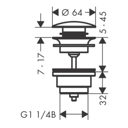 HansGrohe Gider Seti Bas - Aç, Lavabo Ve Bide Bataryaları İçin - 50100990 - 2