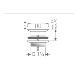 HansGrohe Gider Seti Lavabolar İçin - 50001000 - 2