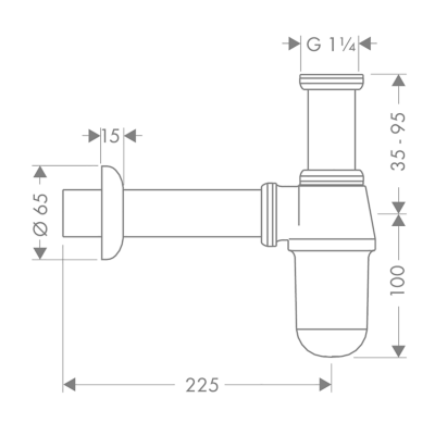 HansGrohe Hazneli Sifon Standart Model - 52053000 - 2