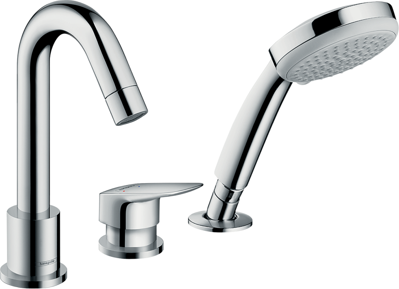 HansGrohe İç Set 3 Delikli Tek Kollu Küvet Kenarı Banyo Bataryası İçin - 13439180 - 3