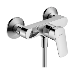 HansGrohe Logis Tek Kollu Duş Bataryası Aplike, Merkez Mesafe 15.3 Cm - 71630000 - HANSGROHE