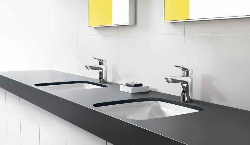 HansGrohe Logis Tek Kollu Lavabo Bataryası 100 Bas - Aç Gider Seti İle - 71107000 - 4