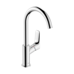 HansGrohe Logis Tek Kollu Lavabo Bataryası 210 Kumandasız, Döner Gaga İle - 71131000 - 1