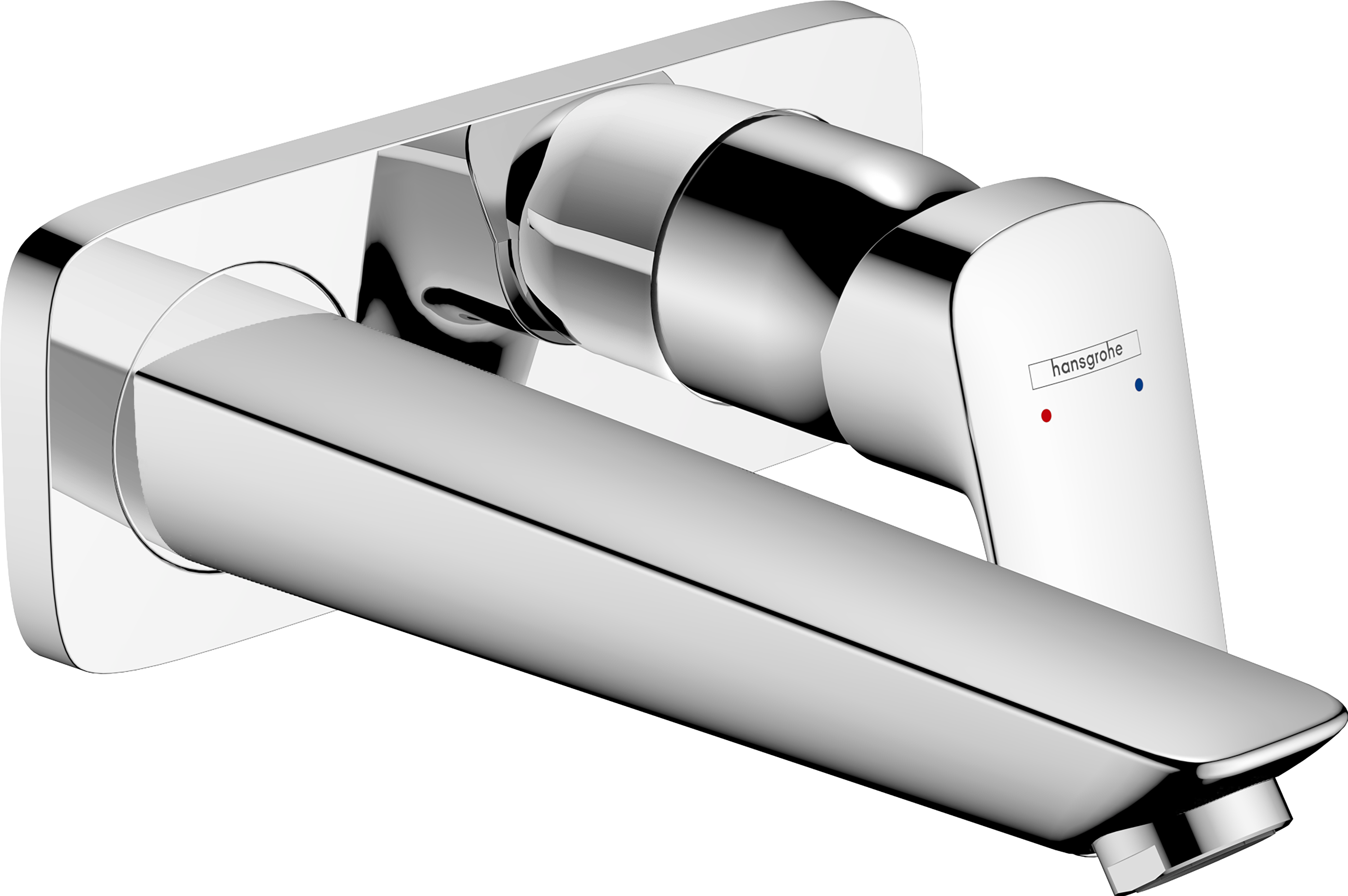 HansGrohe Logis Tek Kollu Lavabo Bataryası Ankastre Duvara Monte, 19.5 Cm Gaga İle - 71220000 - 1