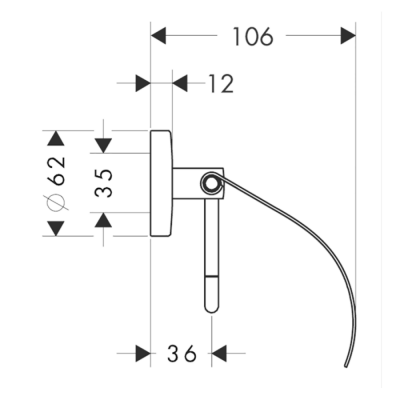 HansGrohe Logis Tuvalet Kağıtlığı Kapak İle - 40523000 - 2