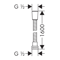 HansGrohe Metaflex Duş Hortumu 160 Cm - 28266000 - 2