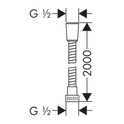 HansGrohe Metaflex Duş Hortumu 200 Cm - 28264000 - 2