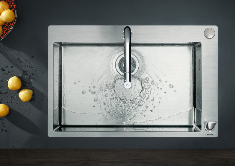 HansGrohe Metris Select M71 2 - Delikli Eviye Bataryası, Çekilebilir El Duşu İle - 73819000 - 3