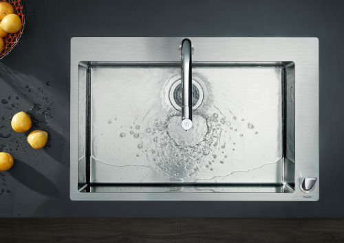 HansGrohe Metris Select M71 2 - Delikli Tek Kollu Eviye Bataryası 200, Çekilebilir El Duşu, 2Jet, Sbox - 73818000 - 8