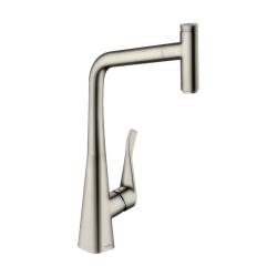 HansGrohe Metris Select M71 Tek Kollu Eviye Bataryası 320, Çekilebilir Gaga, 1Jet - 14884800 