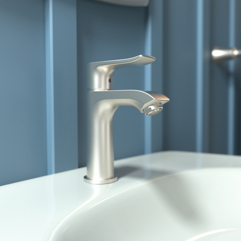 HansGrohe Metris Tek Kollu Lavabo Bataryası 100 Kumandalı, Küçük Lavabolar İçin - 31088000 - 2