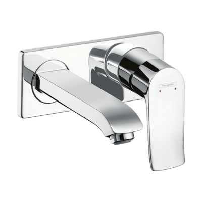 HansGrohe Metris Tek Kollu Lavabo Bataryası Ankastre Duvara Monte, 16.5 Cm Gaga İle - 31085000 - 1