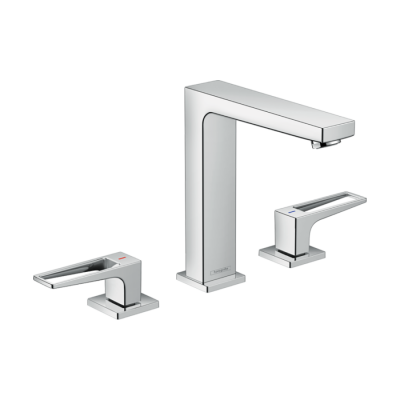 HansGrohe Metropol 3 - Delikli Lavabo Bataryası 160 Bas - Aç Gider Seti Ve Loop Volan İle - 74515000 - 1