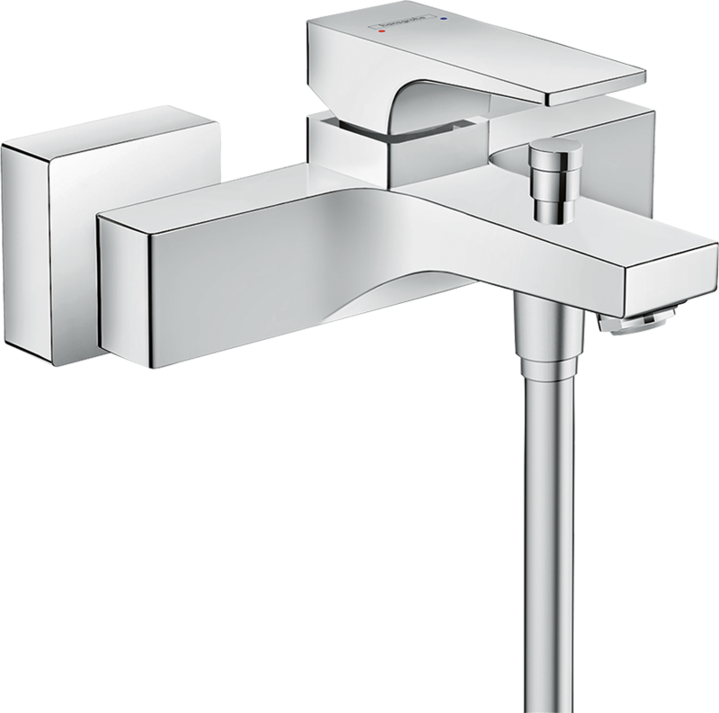 HansGrohe Metropol Tek Kollu Banyo Bataryası Aplike, Çubuk Volan İle - 32540000 - 1