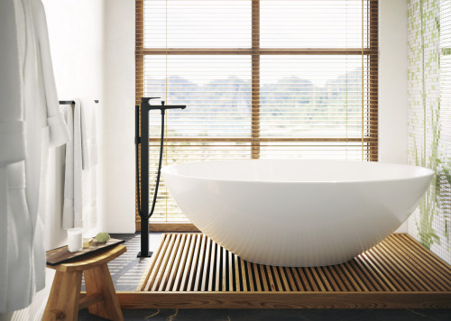 HansGrohe Metropol Tek Kollu Banyo Bataryası Çubuk Volan İle Yerden - 32532670 - 2