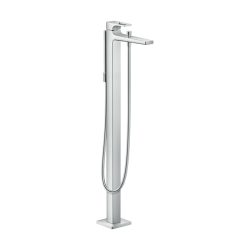 HansGrohe Metropol Tek Kollu Banyo Bataryası Loop Volan İle Yerden - 74532000 - HANSGROHE