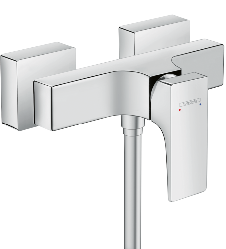 HansGrohe Metropol Tek Kollu Duş Bataryası Aplike, Çubuk Volan İle - 32560000 - HANSGROHE