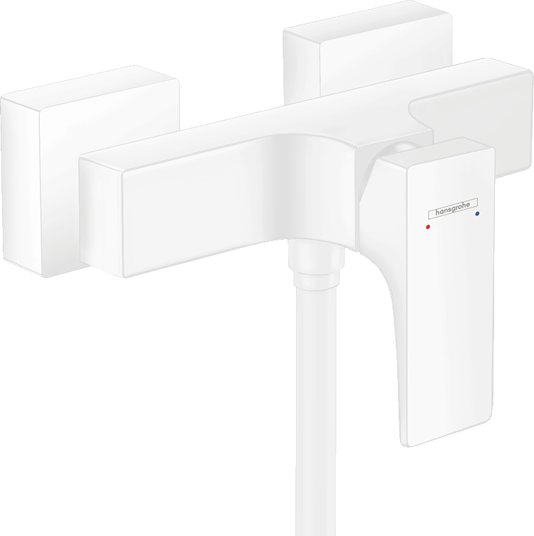 HansGrohe Metropol Tek Kollu Duş Bataryası Aplike, Çubuk Volan İle - 32560700 - 1